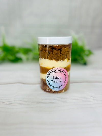 Salted Caramel Cake Jar